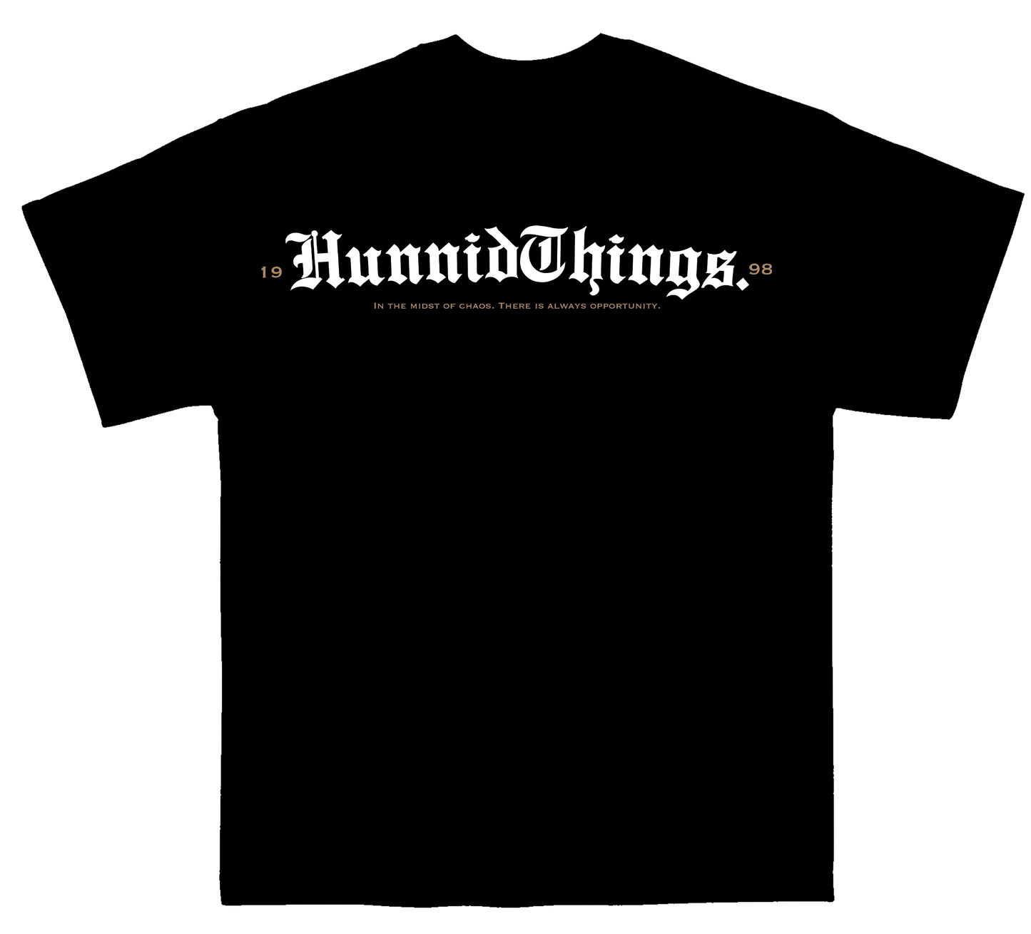 HunnidThings Essential Tee Black